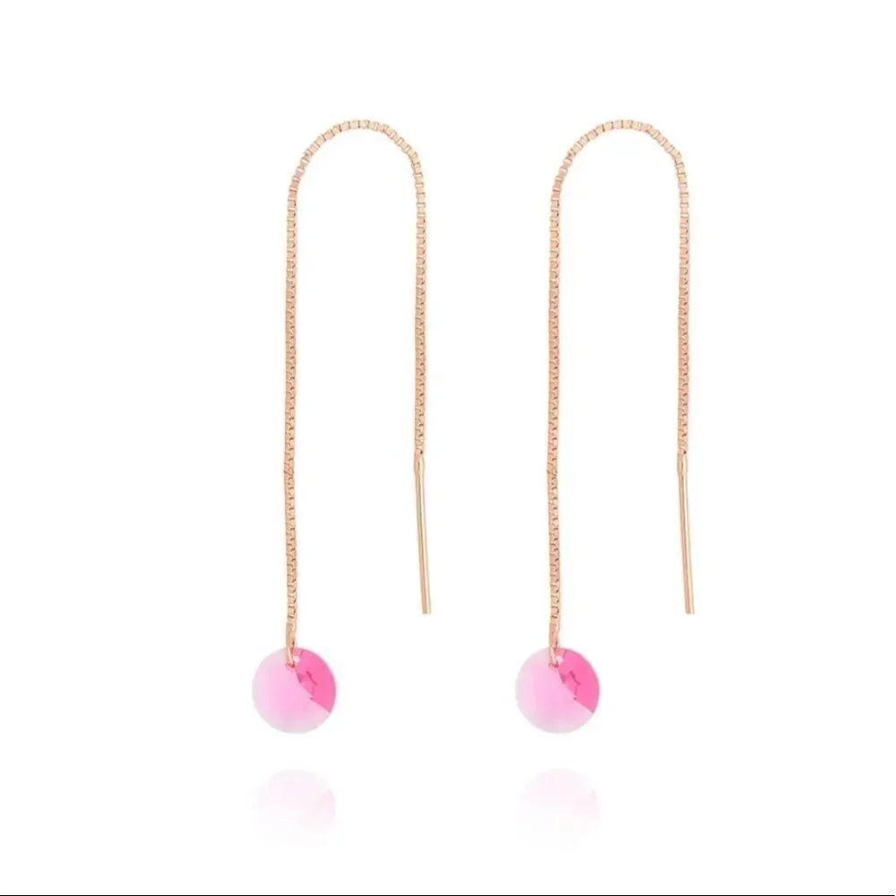 Swarovski Crystal Rose gold plated earrings